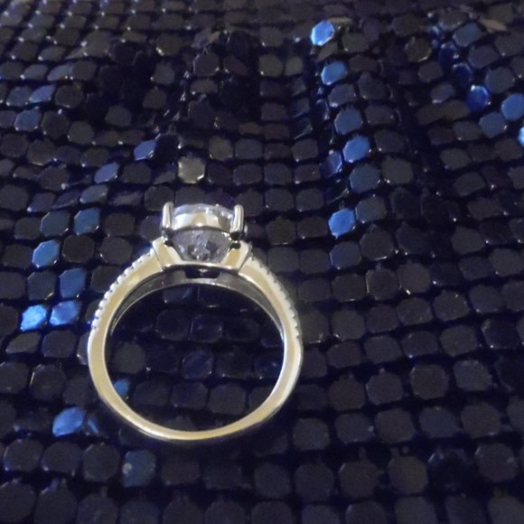 Raidiance by Absolute Pear Shape Simulated Diamond Ring & Cable Wire Cuff - Picture 4 of 5